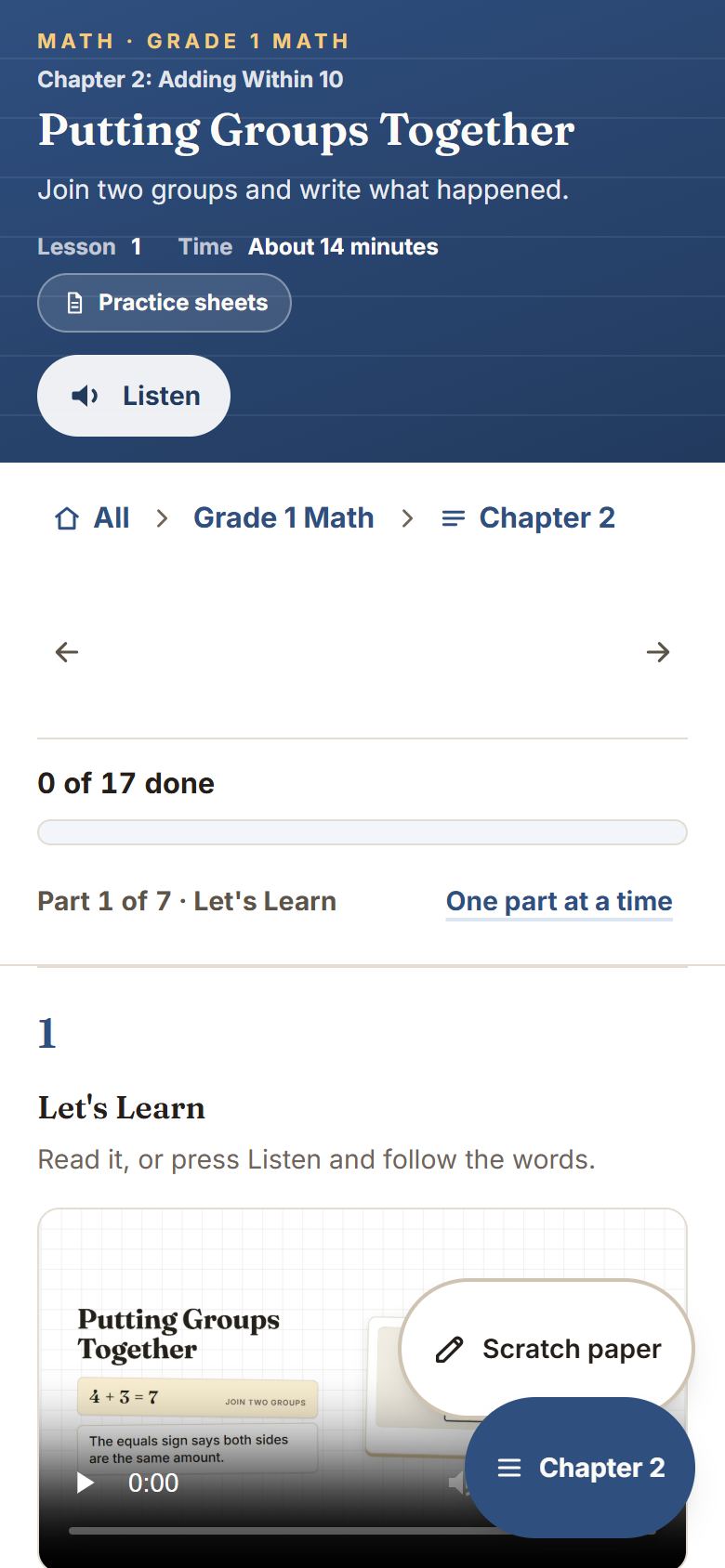 A lesson that needs a membership.